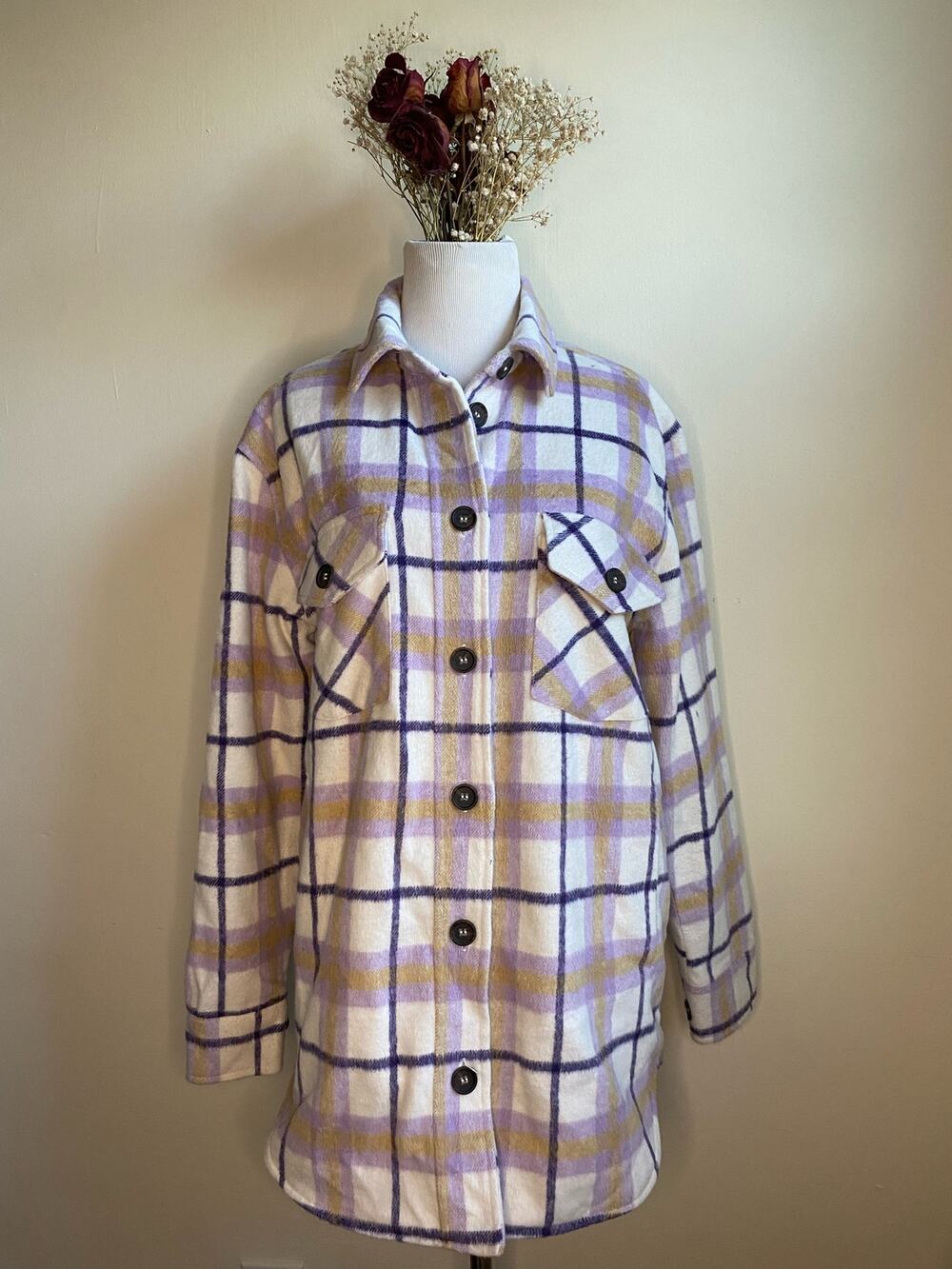 Thread & Supply Womens Button Up Sweatshirt size S